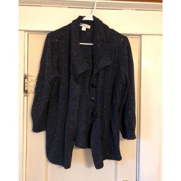 Christopher and Banks Blue Cardigan - Picture 1 of 3